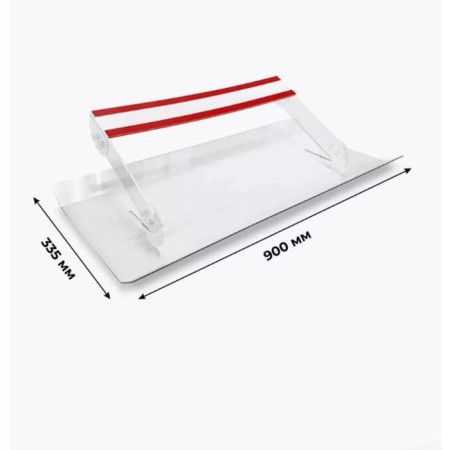 A screen for a wall air conditioner 900 × 335, plastic 2 mm, in a protective film-1