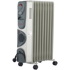 Resanta heater OM-9NV, Maslyany, 2400 watts, 9 sections, 24 m², white