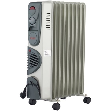 Resanta heater OM-9NV, Maslyany, 2400 watts, 9 sections, 24 m², white