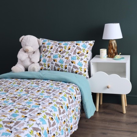 Kid kit: blanket 160x220 cm, sheet 90x190 cm, pillowcase 50x70 cm