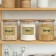 A set of paper stickers for cans "for cereals", 20 pcs, green, 7 x 5 cm