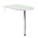 Bar countertop with a support, 1000x580x820 mm, sugar