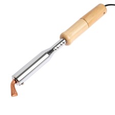 Tundra soldering iron, wooden handle, flat copper sting, 150 watts, 220 B