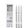 A set of capillary handles, liners gamma "Studio", 3 pieces: 0.2, 0.5, 0.8, black