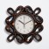 Wall clock, series: interior, "Manassa", discrete move, D-13.5 cm, 26 x 26 cm