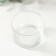 Glass of Glass for 1 candle "Round" transparent 7.4x7.4x4.8 cm