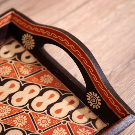 Born tray, batik 35x20x7 cm-2