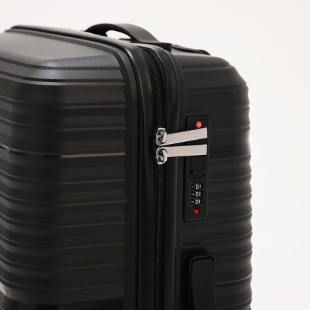 Middle suitcase 24 ", lightning department, code castle, 4 wheels, black color-3