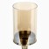 Climber metal, glass "Prince" per 1 candle 12.5 x 12, 5 x 36.5 cm