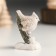 Polystone souvenir "Winter bird on a tree with cones" 3.8x3.2x5.6 cm