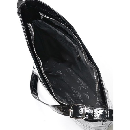 Female bag, fantle leather, 270x310x100 cm, black-4