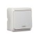 Luazon Lighting "League" switch, 10 A, 1 key, with backlight, invoice, white