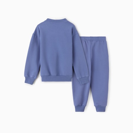 Set for a boy (jumper, trousers), blue color, height 128 cm-5