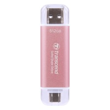 Накопитель SSD Transcend USB-C 512GB TS512GESD310P розовый USB-A