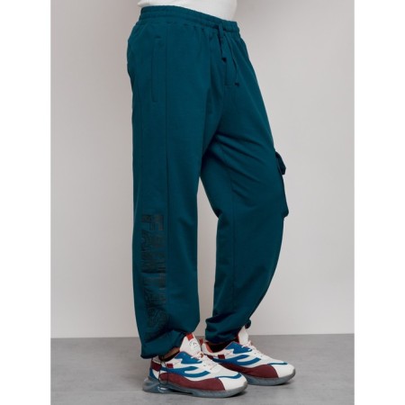 Sports male trousers, size 48, blue color-10