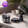 Mixer KitFort KT-3481, stationary, 300 watts, 3 l, 6 speeds, silver