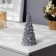 LED figure “Silver Christmas tree” 5 × 12 × 5 cm, plastic, LR44 batteries, warm white glow