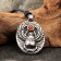 Scarabian amulet with a carbonic stone, 30x47 mm, metallic