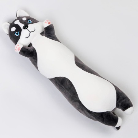 Soft toy "Husky", 65 cm, gray-white color-1