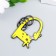Keychain-keyword metal "Girafics, neck with a ring" 4.7x3.4 cm