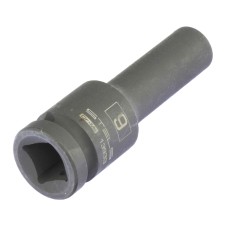 Головка ударная Stels 13933, 9 мм, 1/2", CrMo, шестигранная, удлиненная