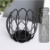 Summary for 1 candle metal d = 5 cm "flower of magnolia" black 10.5x10.5x9 cm
