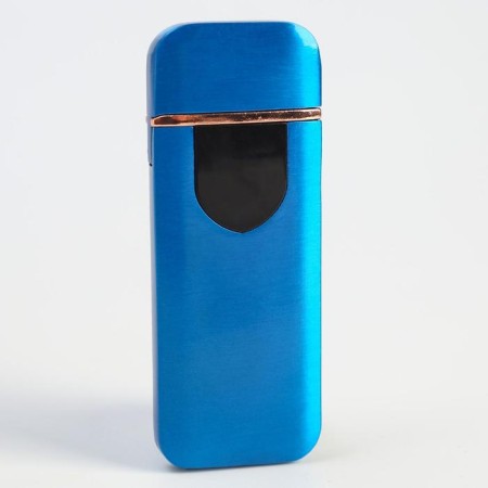 Electronic lighter, spiral, sensor, USB, blue, 7.9 x 3.1 cm-1