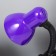 HELP LAM E27, light regulatory, on a clamp (220V) purple (108a) Risalux