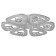 Causteen with PDU 1547/6wt LED 96W 3000-6000k Dimmer White 48x48x7 cm Bayerlux