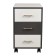 Tumbling with boxes on wheels Polini Kids Mirum, color white-graphite, 40x55 cm