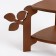 Stage-column for flowers Double-tier "Flora" 21x27x25 cm, walnut