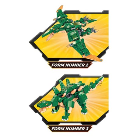 Designer transformer "Dinosaur", 3 assembly options, 287 details-1
