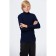 Turtleneck for a boy, height 98 cm, dark blue color