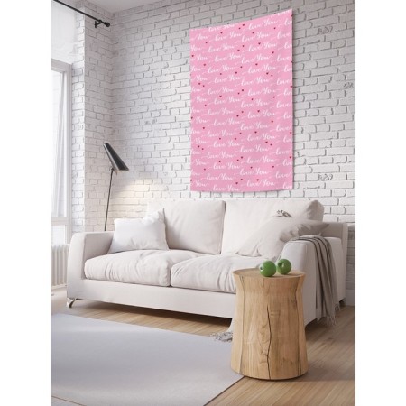 Decorative panel with photo printing "Love You", vertical, size 100x150 cm