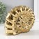 Souvenir ceramics "shell spiral" gold 20.5x6x16 cm
