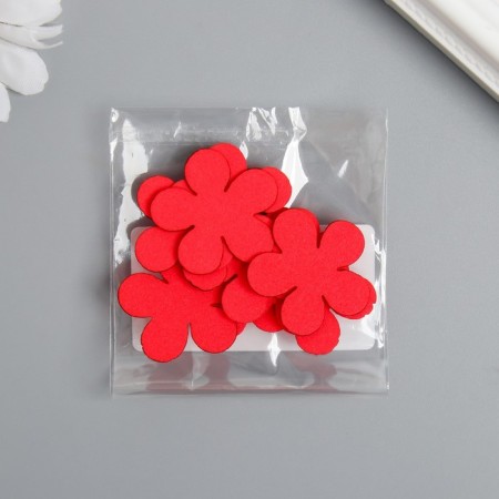 The workpiece of Foamian "Flowerers" 3 cm, thickness. 1mm, set 10 pcs, red-1