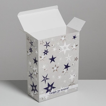 Gift folding box, packaging, “follow the dream”, 22 x 30 x 10 cm-3