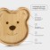 Wooden plate Adelica "Bear", 18 × 18 × 1.8 cm, birch