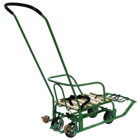 Sled "Timka 5 station wagon", olive color-2