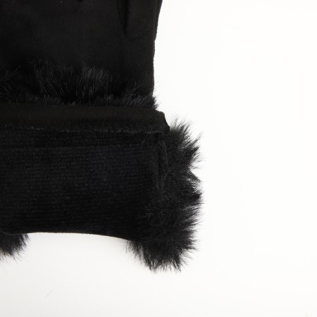 Gloves are female, dimensionless, without insulation, black color-3