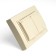 2-seater s/s outlet with a lid, Stekker series Erna, PST16-9015-02, ivory
