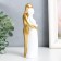 Polystone souvenir "Lovers - hugs" with a white -gold 15x4.5 cm