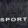 Sports bag with lightning, long belt, blue color