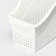 Container for storage Economic "Loft", 3 l, 35.5 × 13 × 17 cm, on wheels, white color