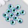 Decor (cabochon) for creativity glass "Multi -colored eye" d = 1.2 cm