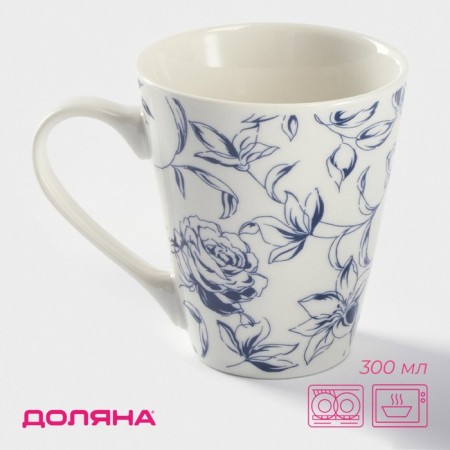 Porcelain share mug "Rosalia", 300 ml, white color