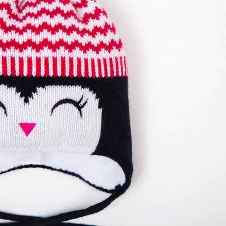 A hat for a girl, the color is dark blue/raspberry, size 48-50-1