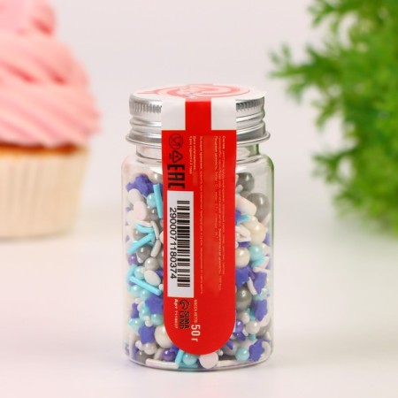 Confectionery Sprinking "January Blizzard", 50 g-3
