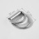 The half -ring for bags is double, d = 20 mm, thickness - 1 mm, 2 pcs, silver color