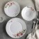 Service table shares "Flower melody", 18 objects: 6 plates, d = 15/17.5/23/cm, glass ceramics